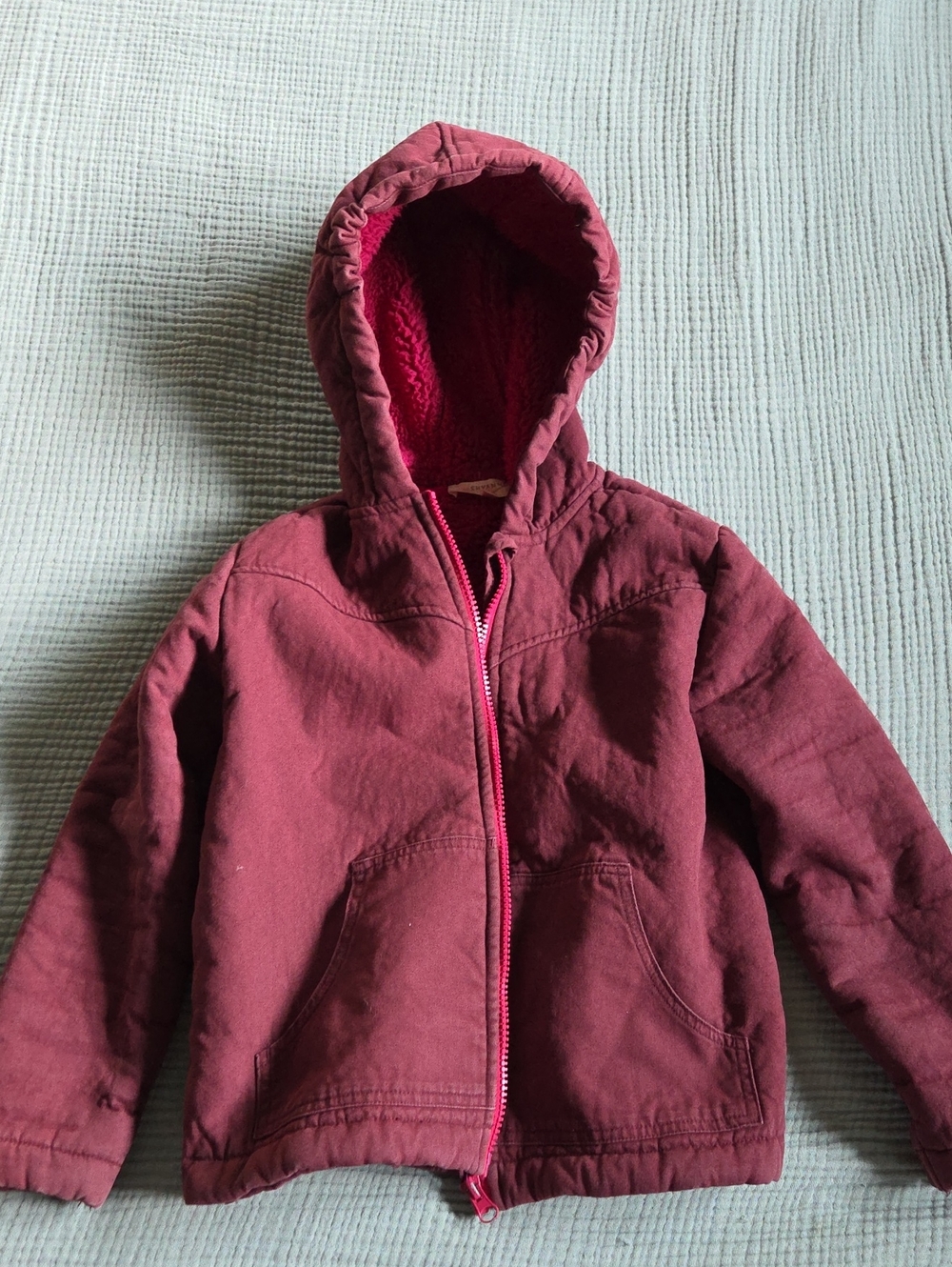 Shyanne Maroon Hooded Puffer Jacket